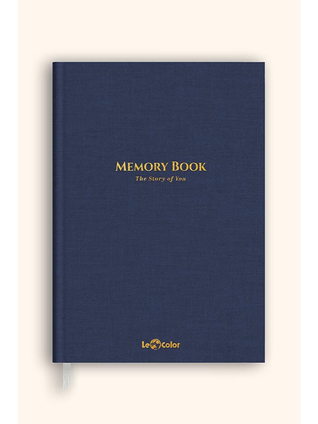 Keten Hatıra Defteri Dolma Kalem Uyumlu Altın Kenarlı Albüm Lacivert