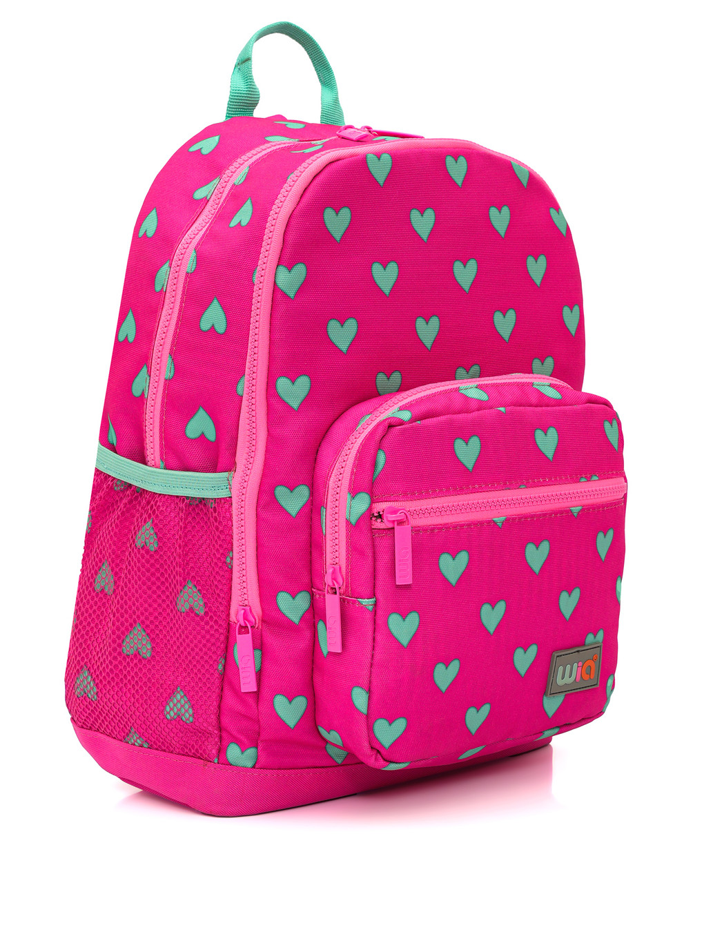 Pembe Kids Kalp Desenli 4 Bölmeli İlkokul Çantası-6