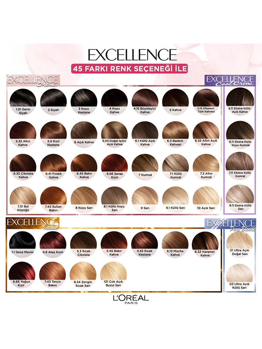 L'Oreal Paris Kahverengi Cool Creme Saç Boyası - 6.11 Ekstra Küllü Koyu Kumral - 6