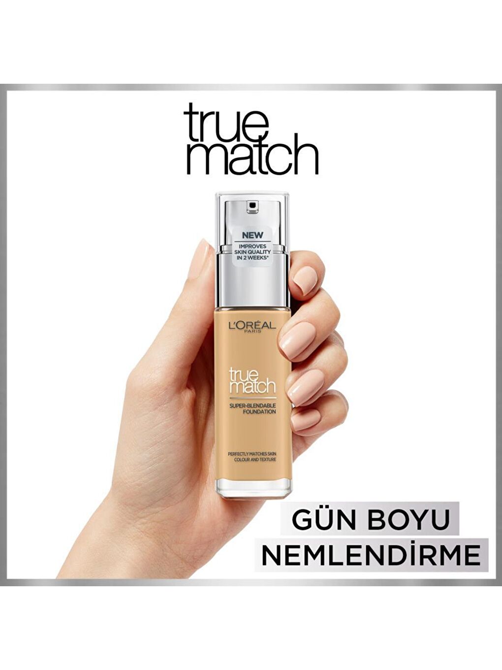 L'Oreal Paris Nude True Match Bakım Yapan Fondöten 4D Golden Natural (30 ml) - 8