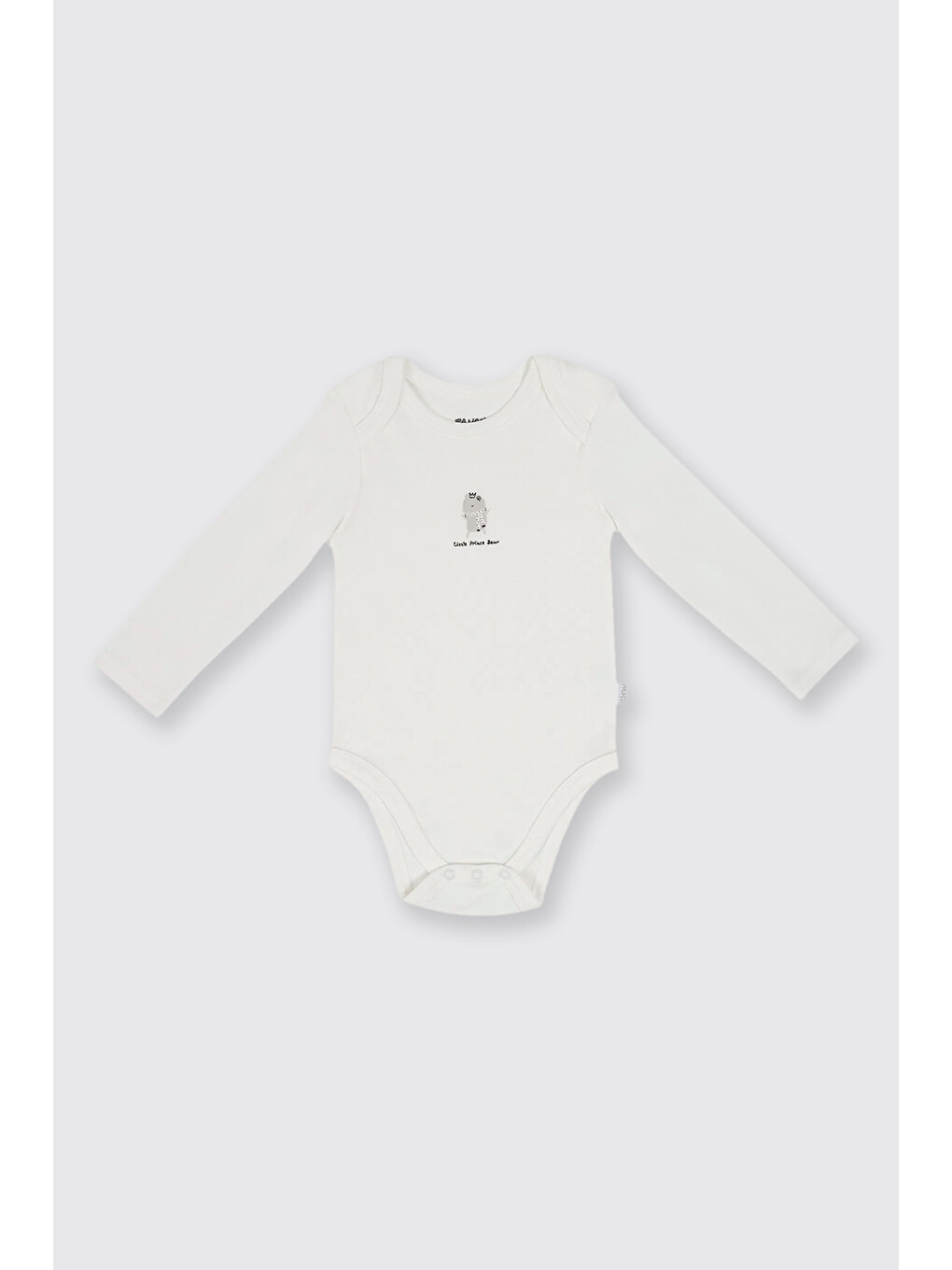 Yenidoğan Desenli Ve Düz 2'li Ekru Body Set-1