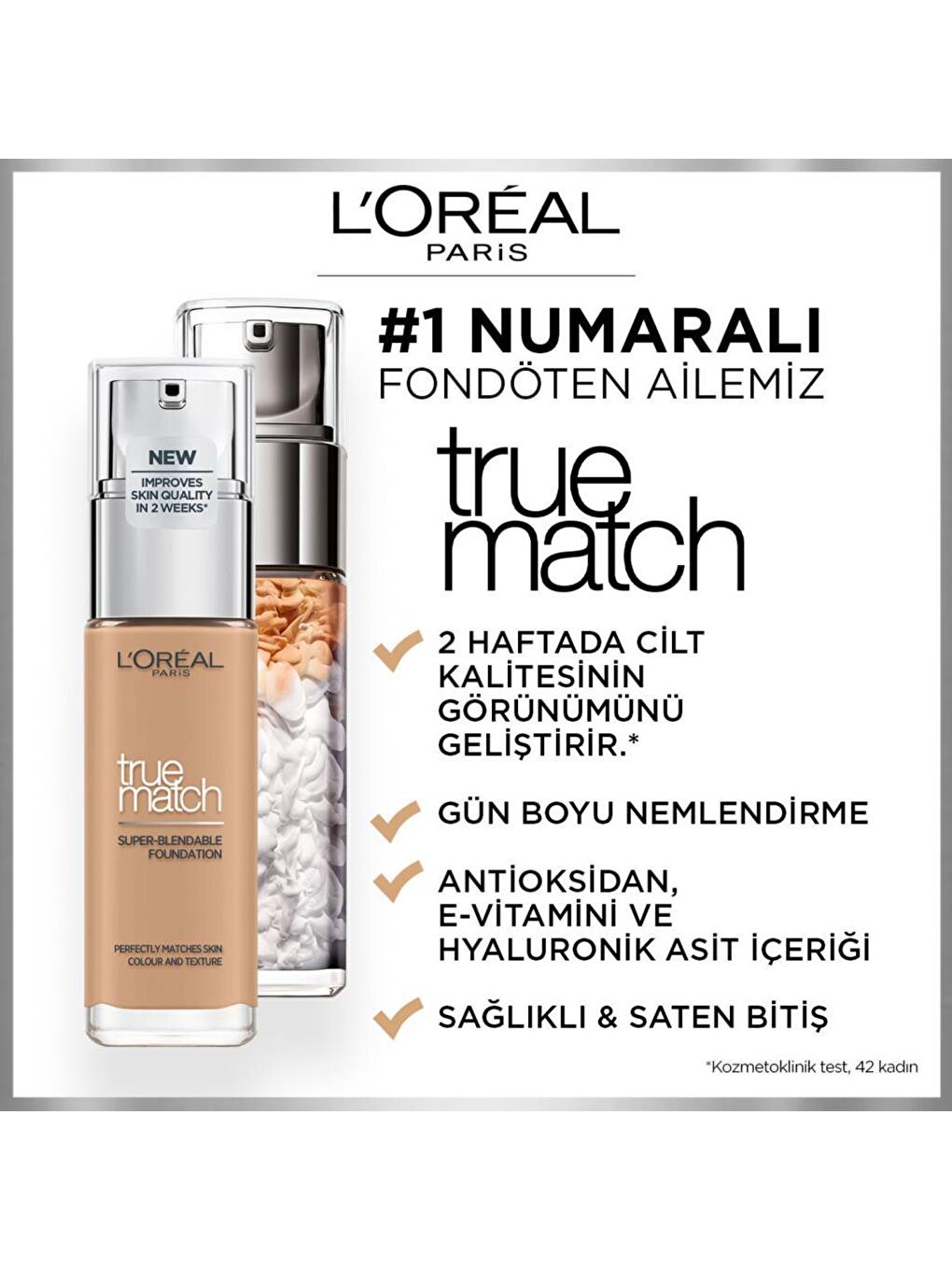 L'Oreal Paris Nude True Match Bakım Yapan Fondöten 5N Sand (30 ml) - 2