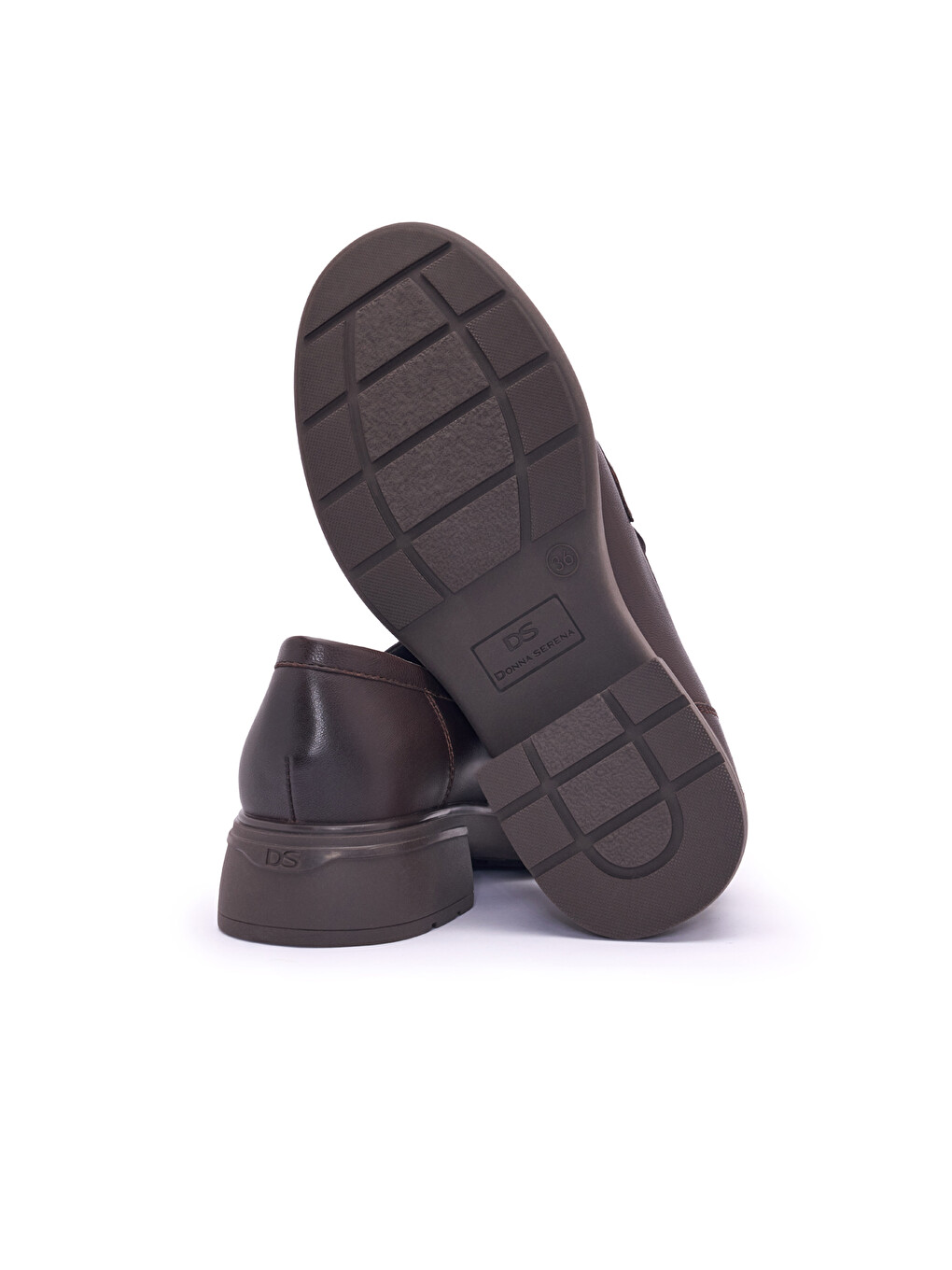 Kahverengi Kadın Klasik Ayakkabı 9p5882dp Versıone 5882dp Pelle Tdm-4