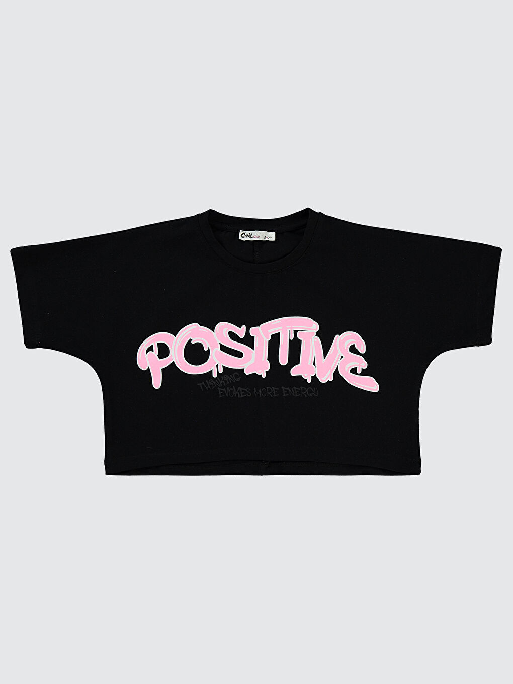 Girls Kız Çocuk Tişört 6-9 Yaş Siyah