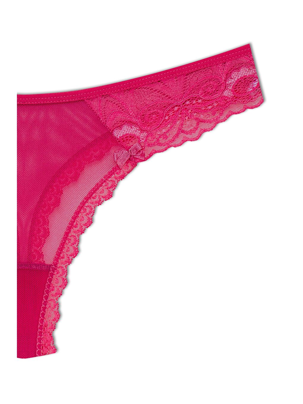 Kırmızı Tül Dantel Tanga Kadın Külot-2