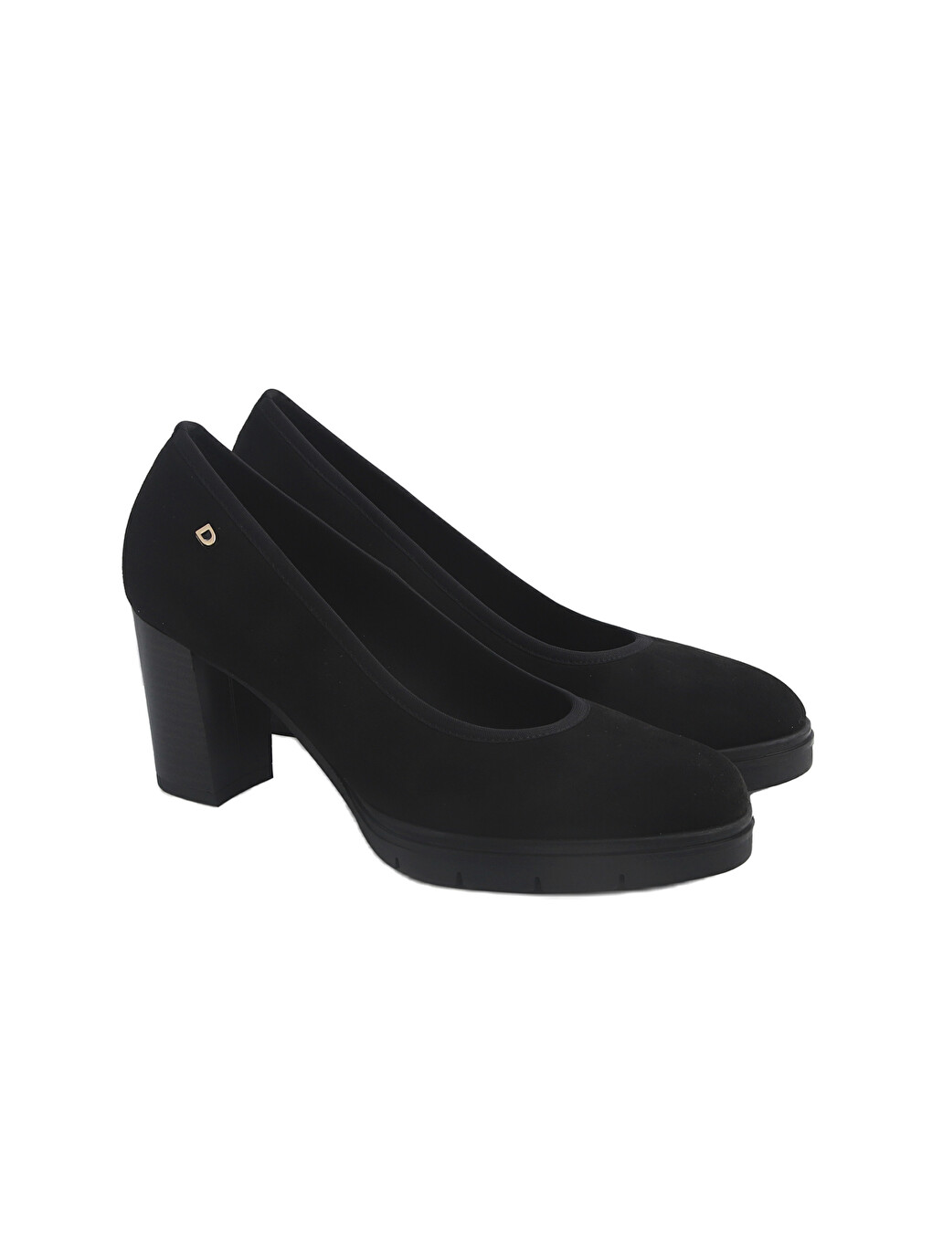 Siyah Kadın Topuklu / Stiletto 483700ds 3700ds Camoscio Nero-1