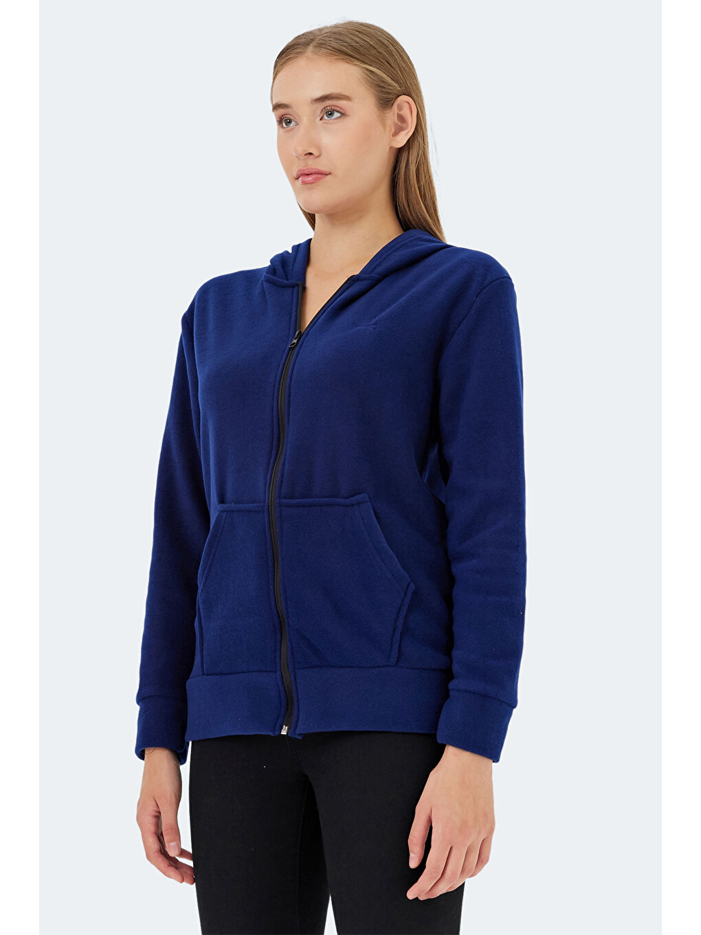 SOFAL I Kadın Polar Sweatshirt Lacivert-3