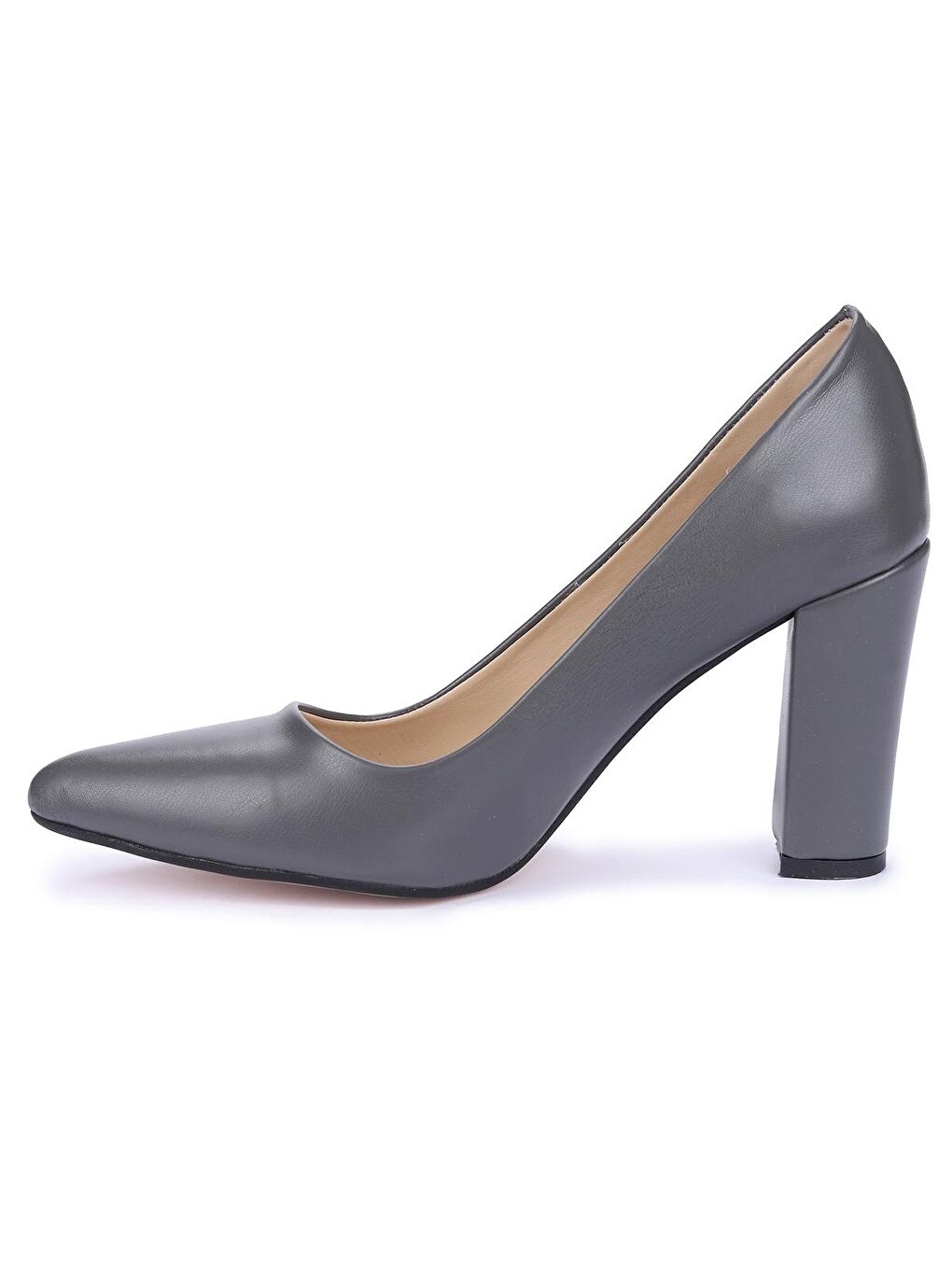 Gri Cilt 8 Cm Topuklu Kadın Ayakkabı 137029-311-4