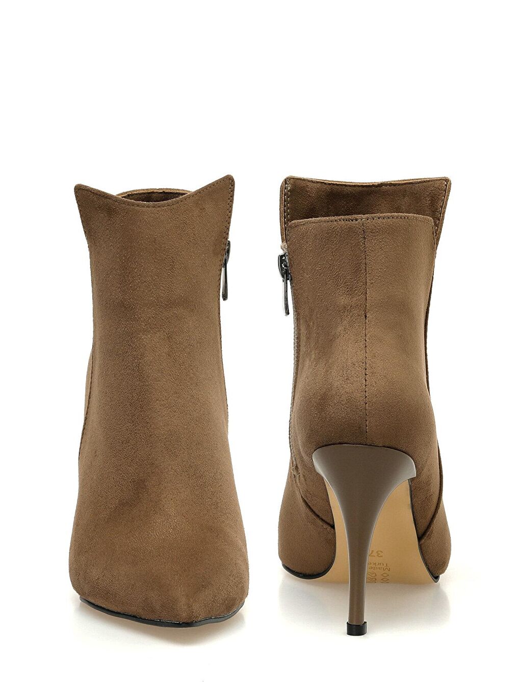 CYRUS 3PR Bej Kadın Topuklu Bot-4