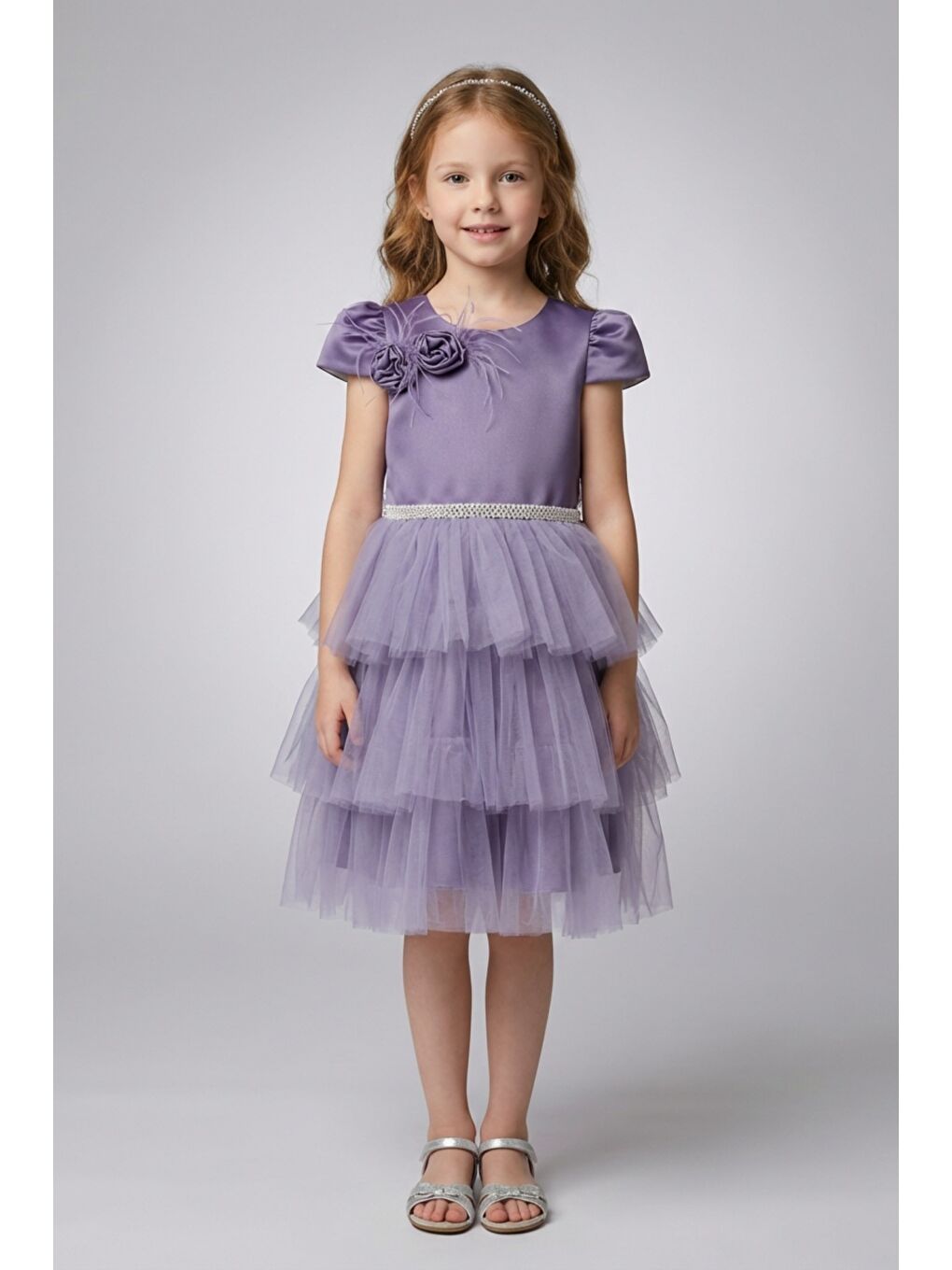 Mor Kız Çocuk Abiye