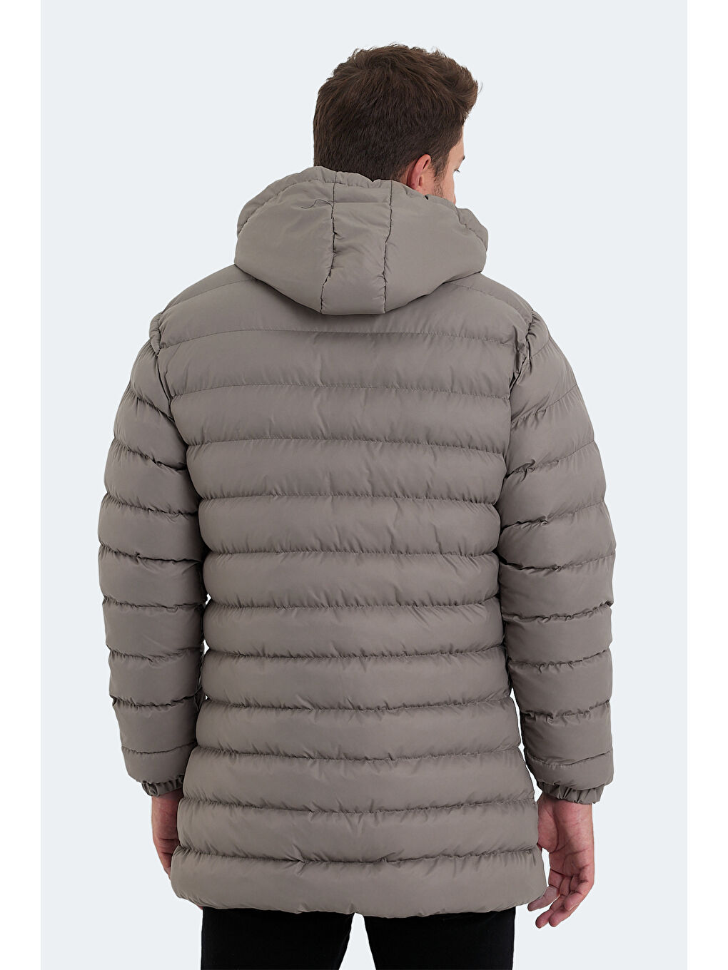 Bej HAIDEE Erkek Şişme Mont   Kaban Taş Gri-1