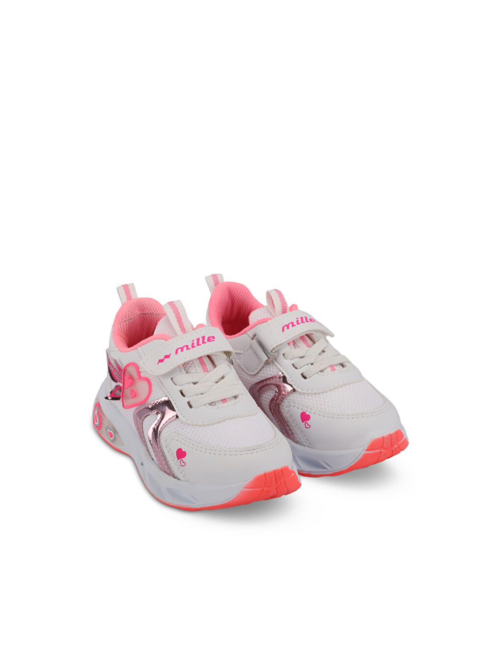 PAOLINO IN Kız Çocuk Beyaz / Pembe Sneaker-1