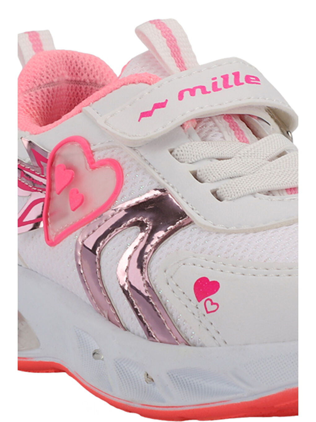 PAOLINO IN Kız Çocuk Beyaz / Pembe Sneaker-3