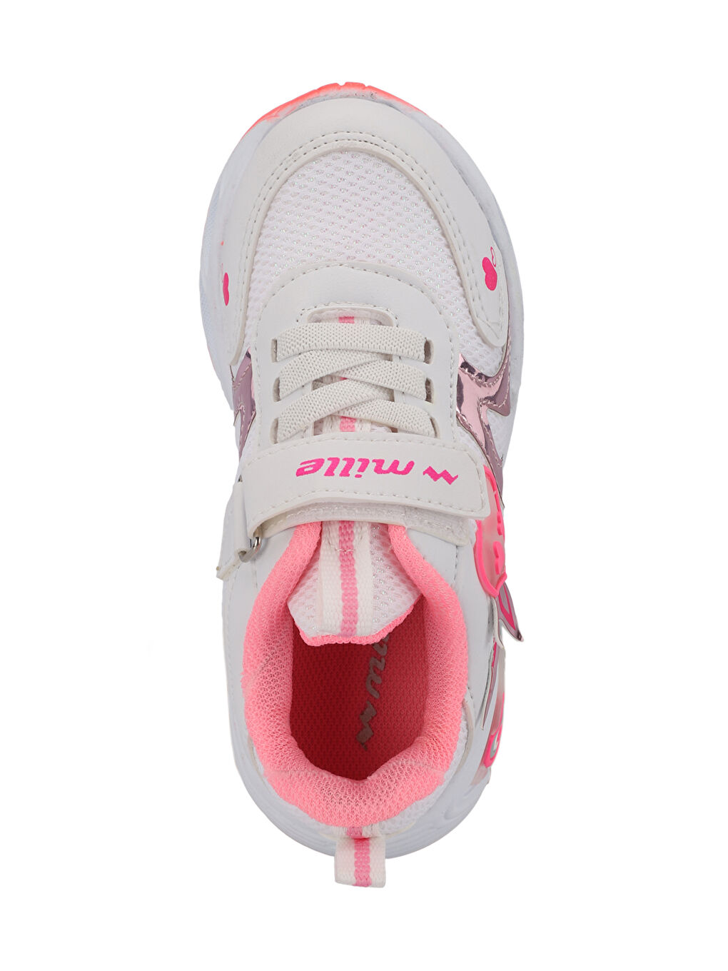 PAOLINO IN Kız Çocuk Beyaz / Pembe Sneaker-4