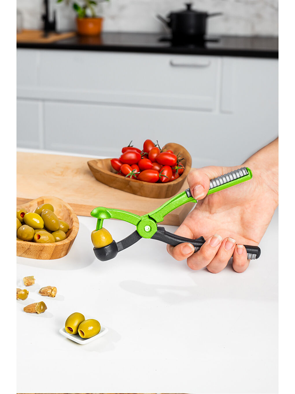 Siyah 2032 Döküm Vişne, Kiraz Çekirdek Çıkartacağı Metal Çekirdek Çıkarıcı Zeytin Çekirdek Çıkartıcı-1