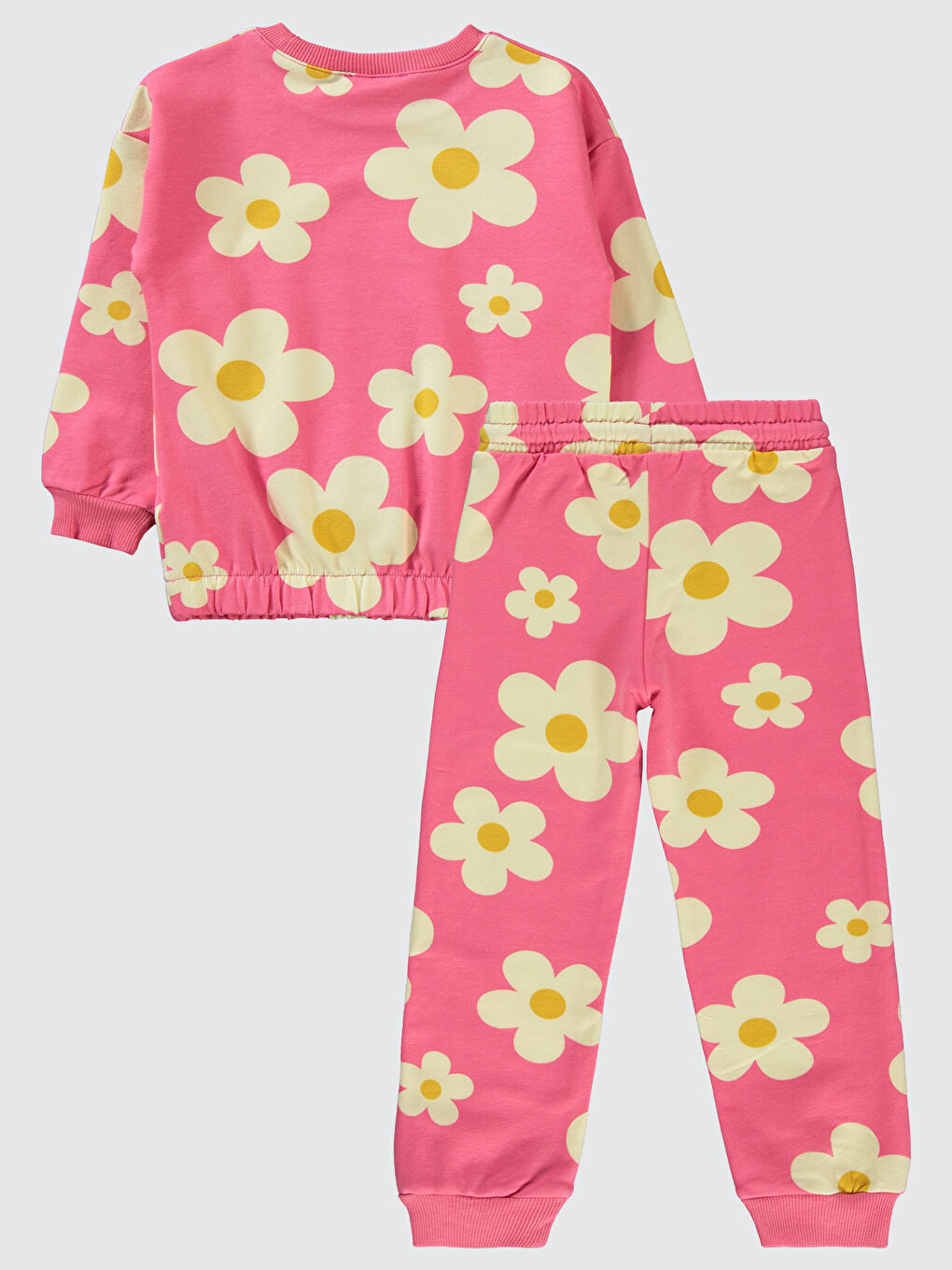 Kız Çocuk Eşofman Takımı 2-5 Yaş Pembe Sıklamen-2