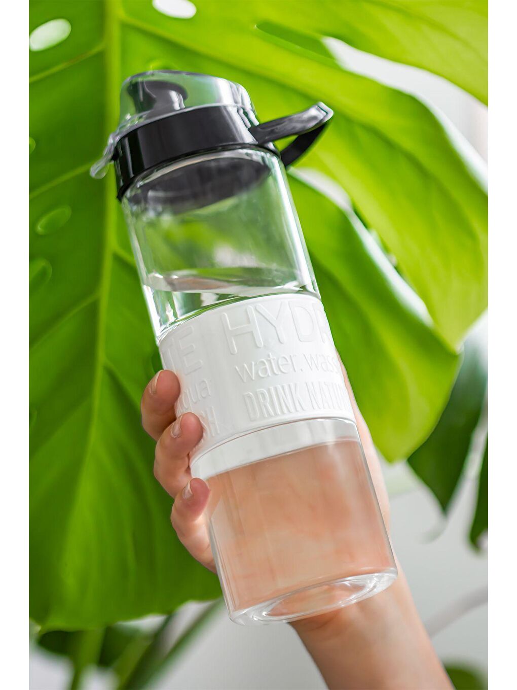 161553 Su Şişesi Matara Suluk-Sporcu Matarası -650 cc -Beyaz