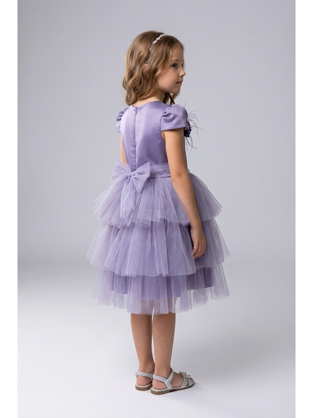 Mor Kız Çocuk Abiye-2