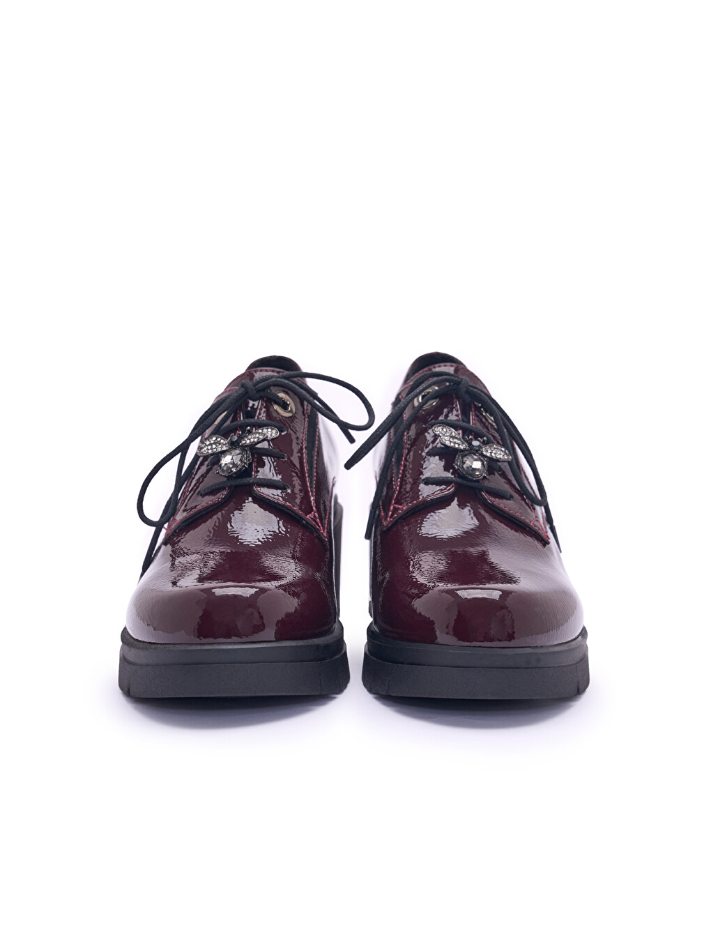 Bordo Kadın Klasik Ayakkabı 3h5846ds 5846ds Naplak-5