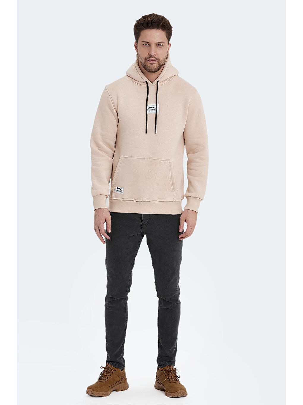 OPHIR I  Erkek Hoodie Bej-6