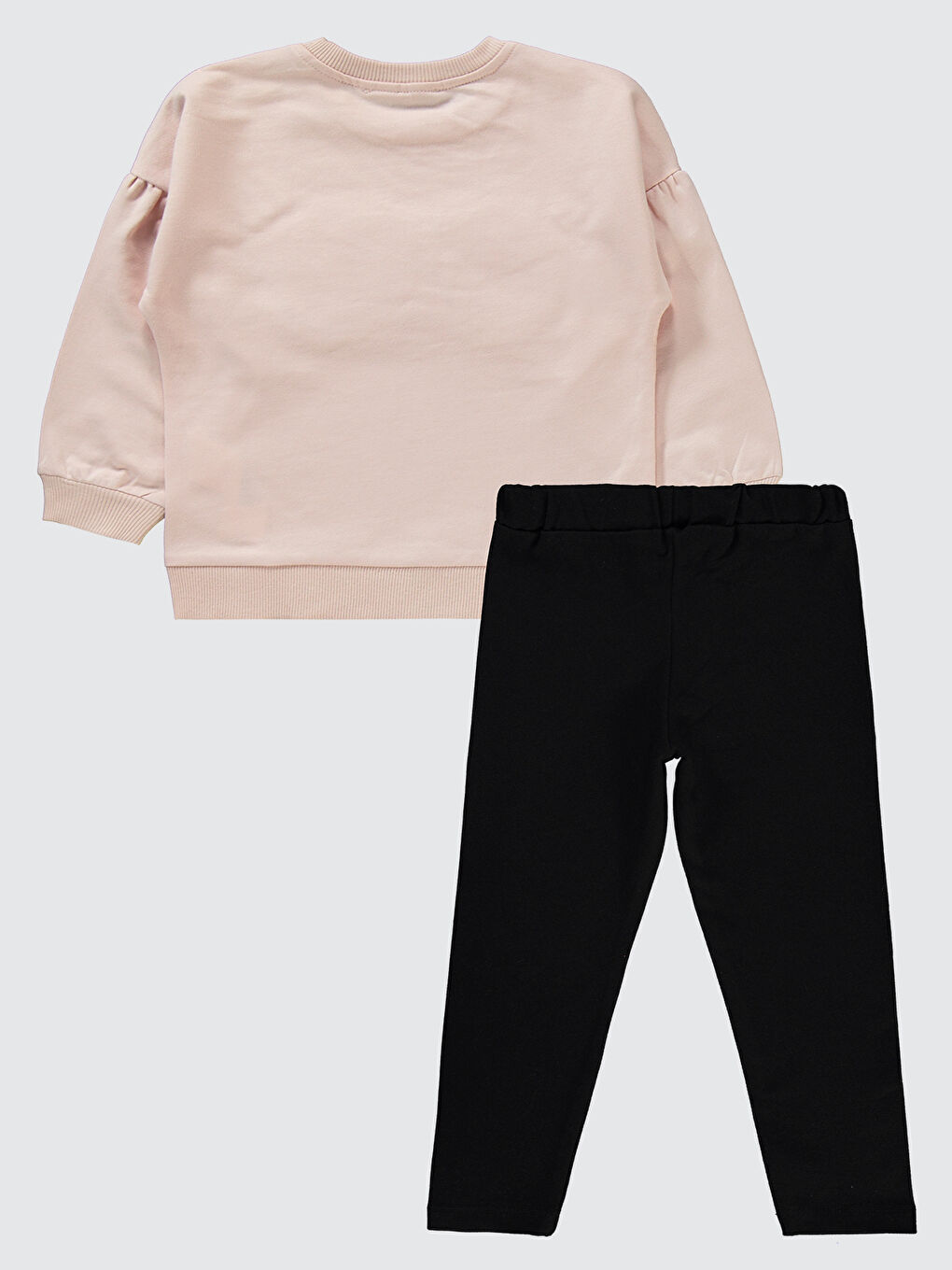 Pembe Girls Kız Çocuk Takım 2-5 Yaş Pudra-1