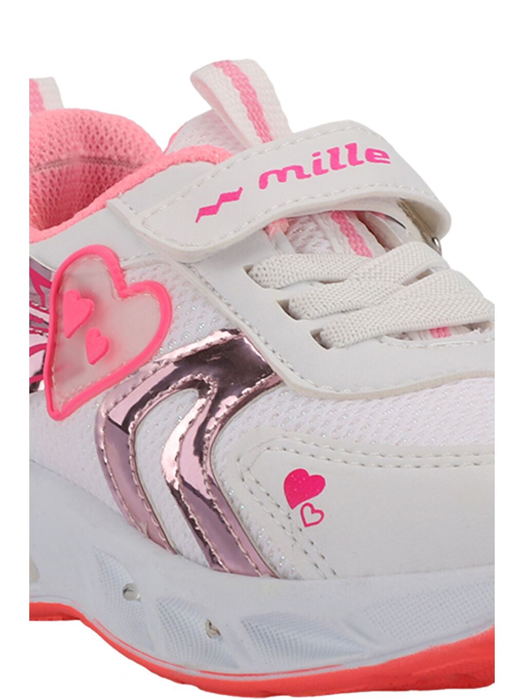 PAOLINO IN Kız Çocuk Beyaz / Pembe Sneaker-3