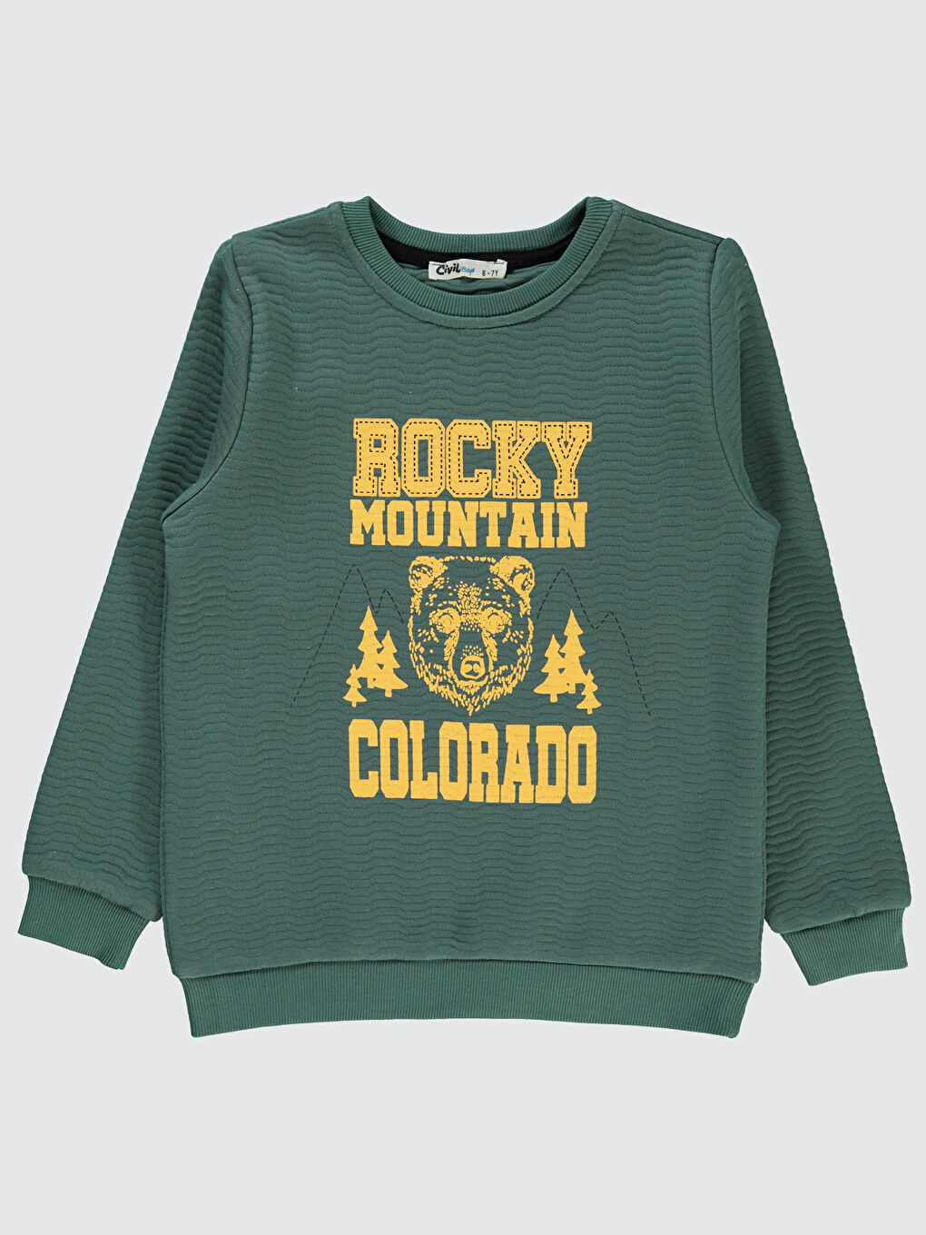Boys Erkek Çocuk Sweatshirt 10-13 Yaş Soft Haki