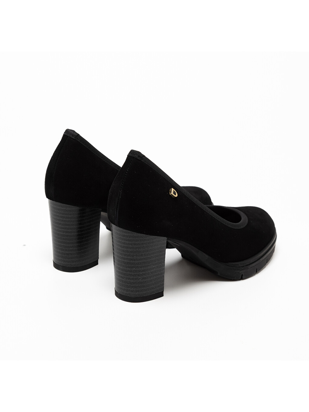 Kahverengi Kadın Klasik Ayakkabı 483700dp 3700dp Camoscıo Pelle Nero-3