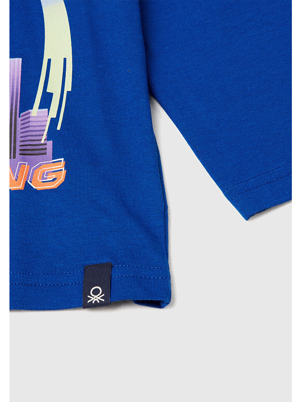 Erkek Çocuk Saks Mavisi Önü Ve Arkası Çok Renkli Batwheels Baskılı Logo Etiketli Jarse T-shirt-2