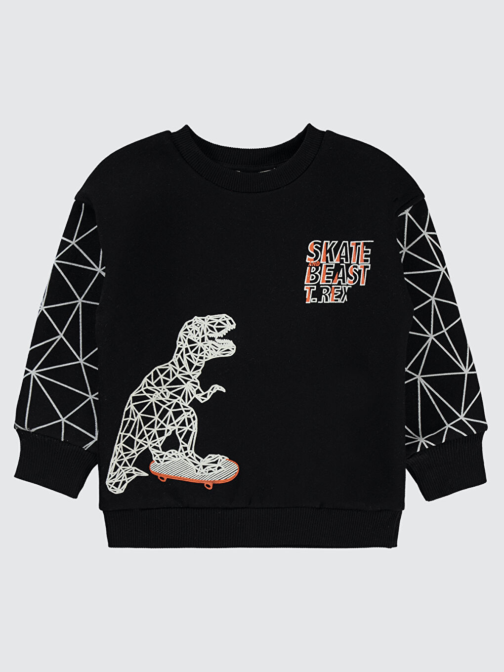 Boys Erkek Çocuk Sweatshirt 2-5 Yaş Siyah