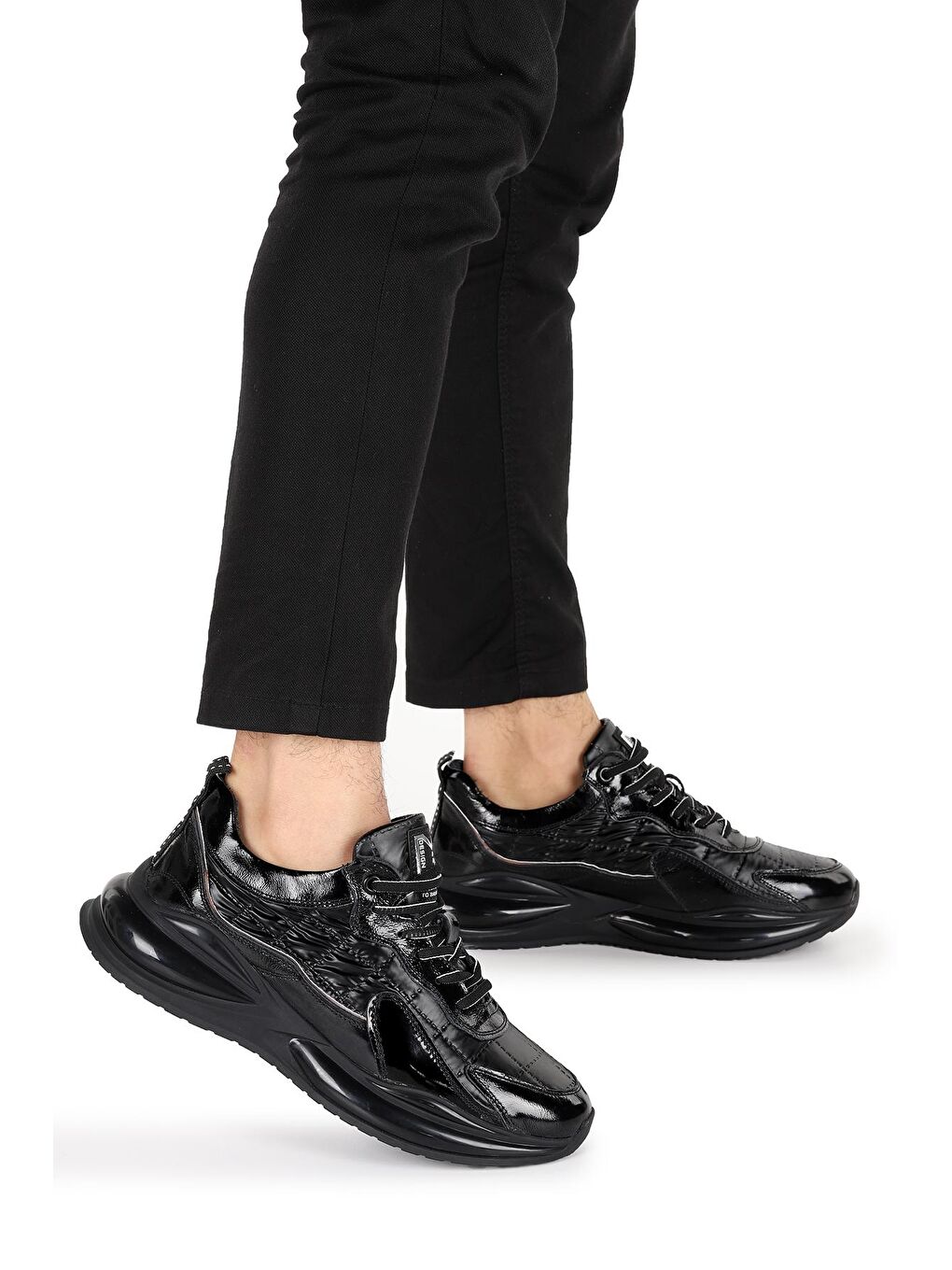 Siyah 152-16372 Deri Erkek Casual Ayakkabı