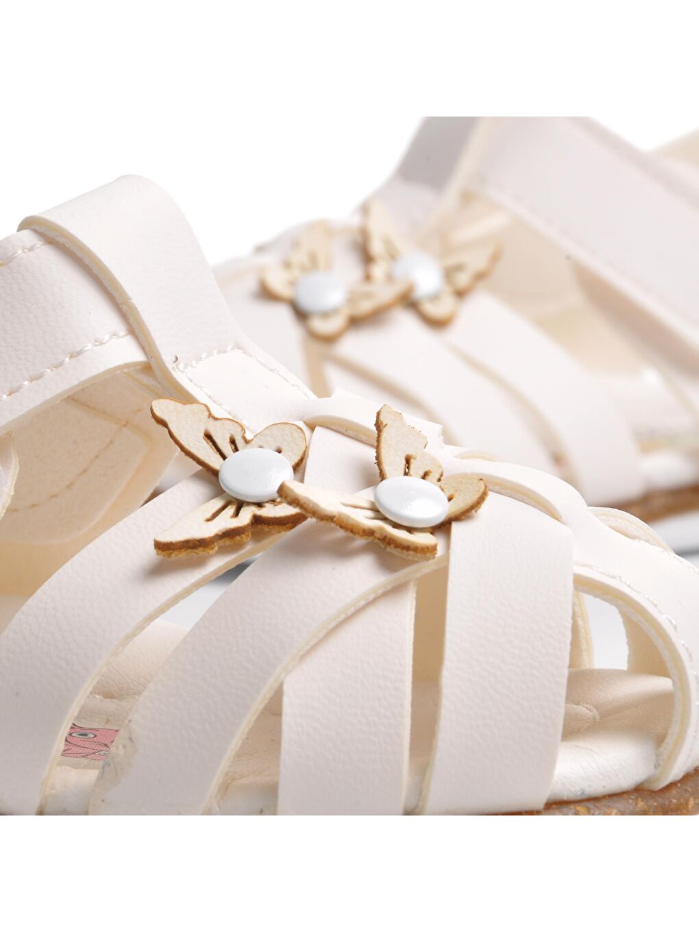 210105 Beyaz Comfort Kız Çocuk Sandalet-1