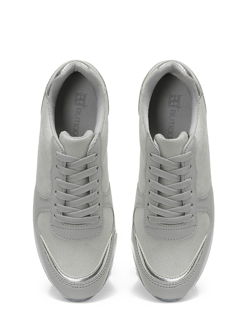 Gri PURLA 3PR Gümüş Kadın Sneaker-3