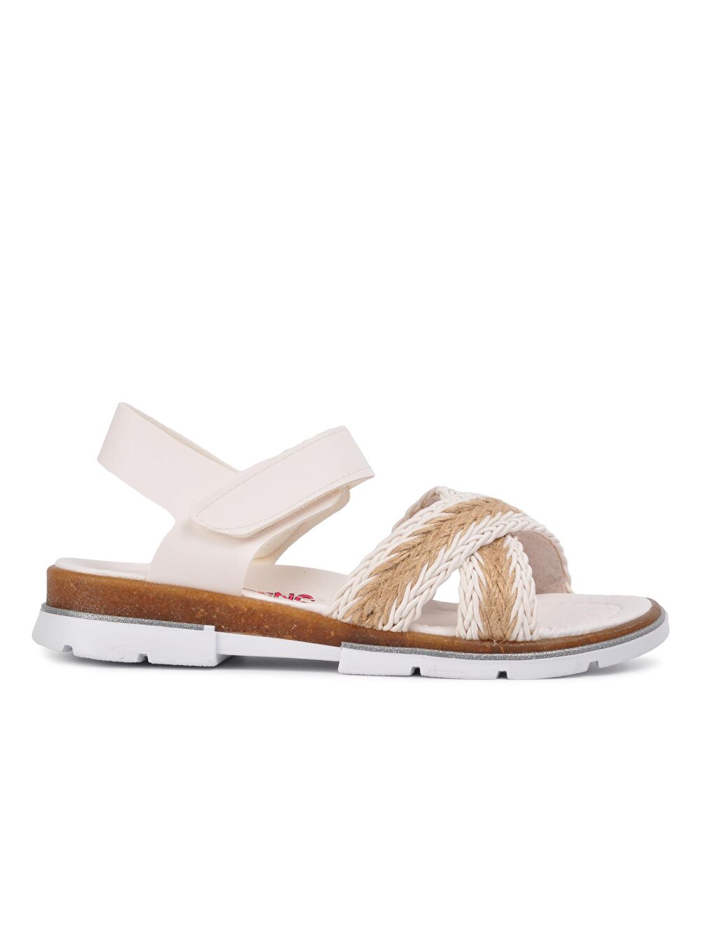 210101 Beyaz Comfort Kız Çocuk Sandalet