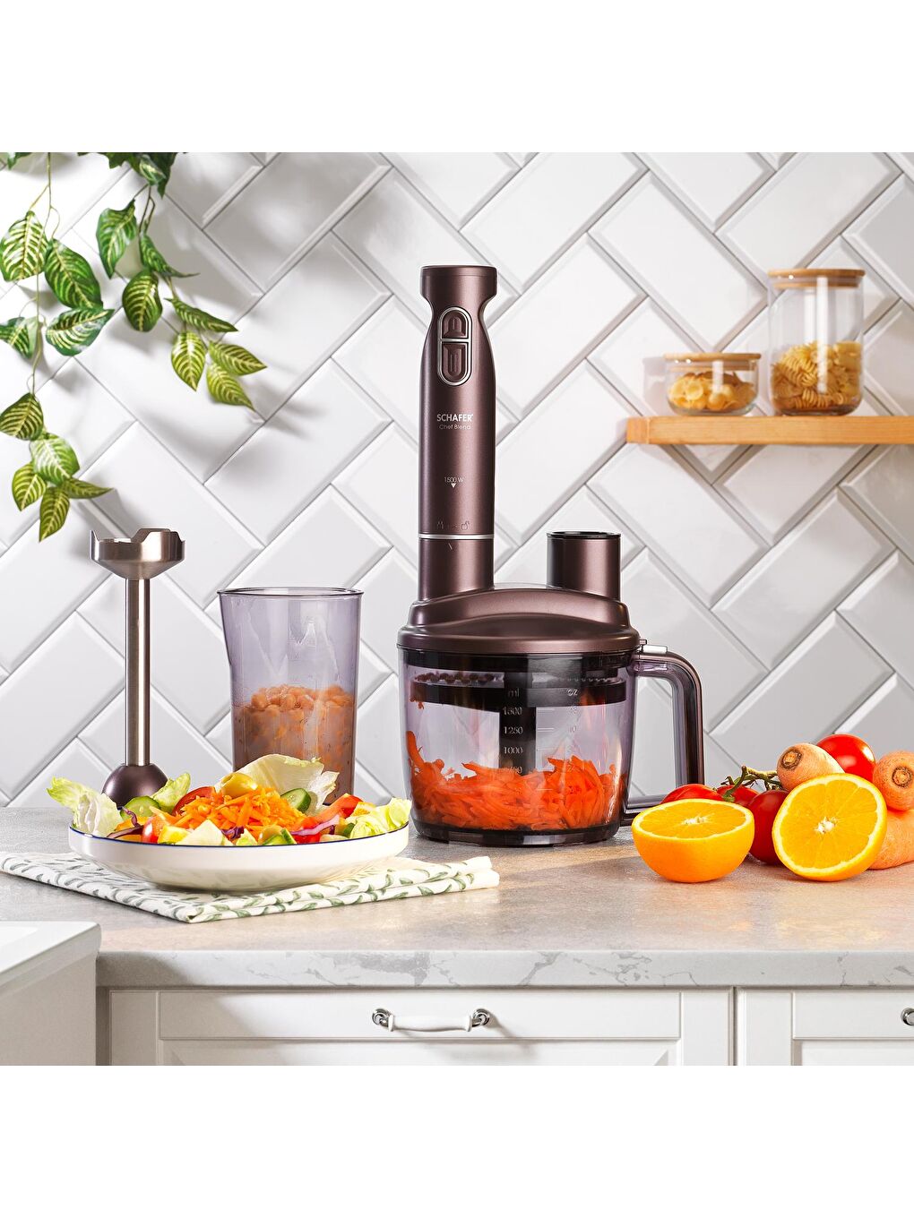 SCHAFER Kahverengi Chef Blend Mega Blender Set-Kahverengi