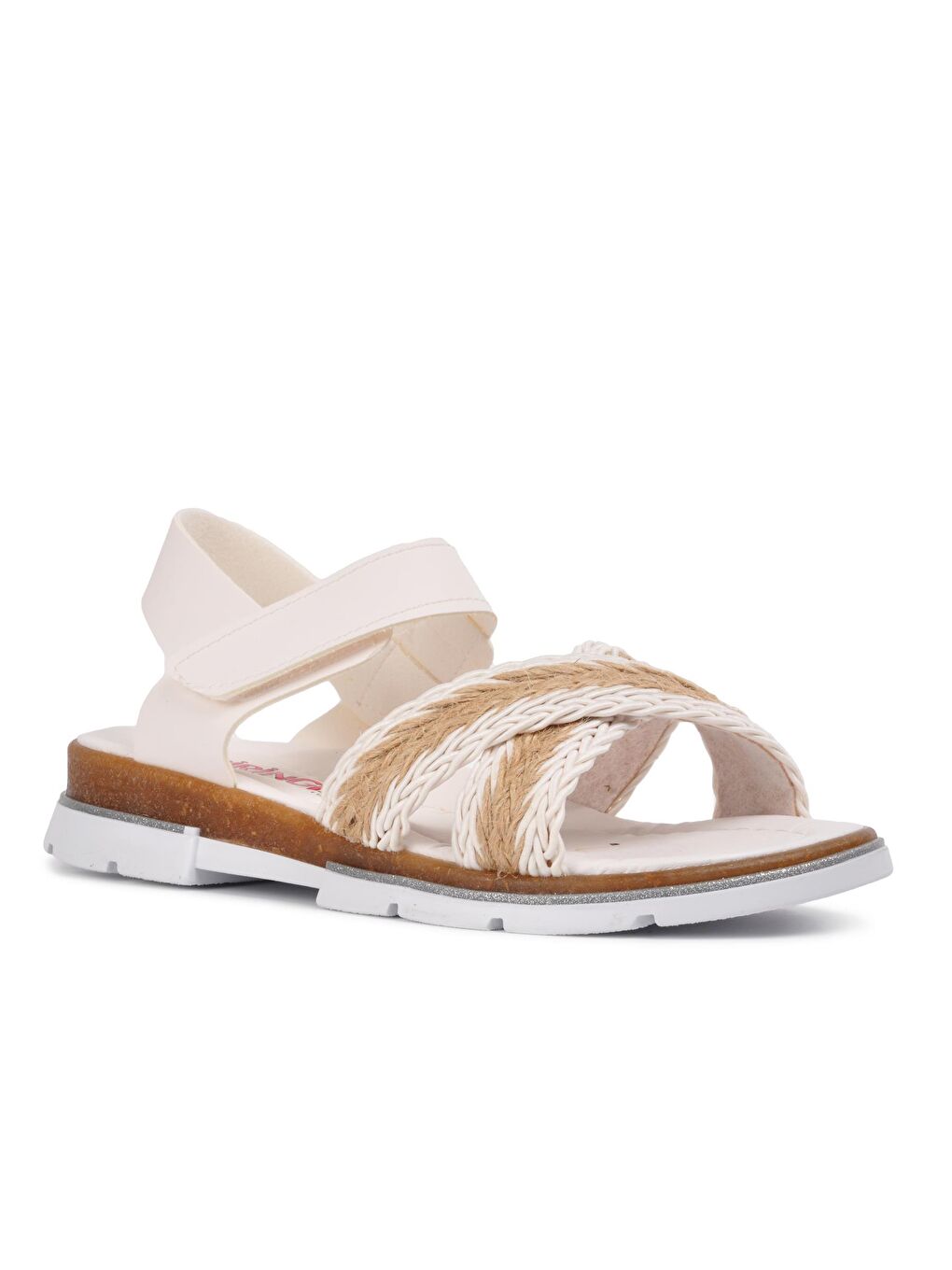 210101 Beyaz Comfort Kız Çocuk Sandalet-2