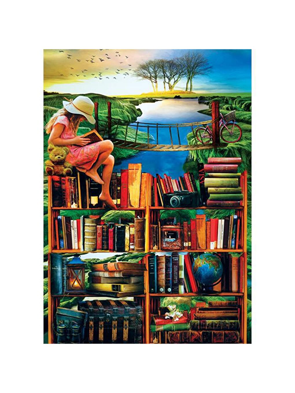 Art Puzzle Karışık 1000 Parça Puzzle Gezgin