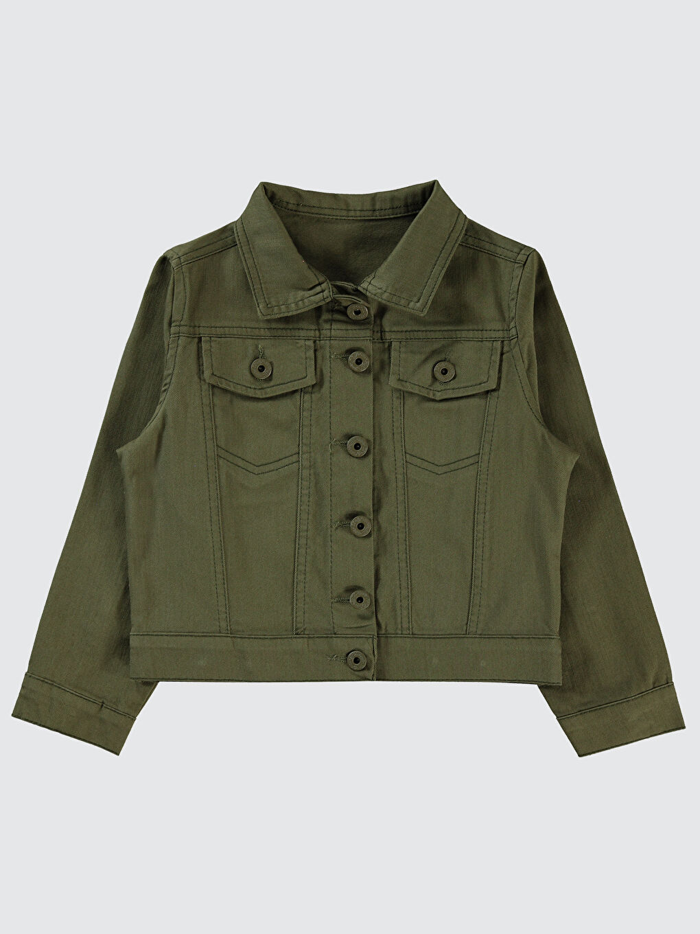 Kız Çocuk Ceket 6-9 Yaş Haki