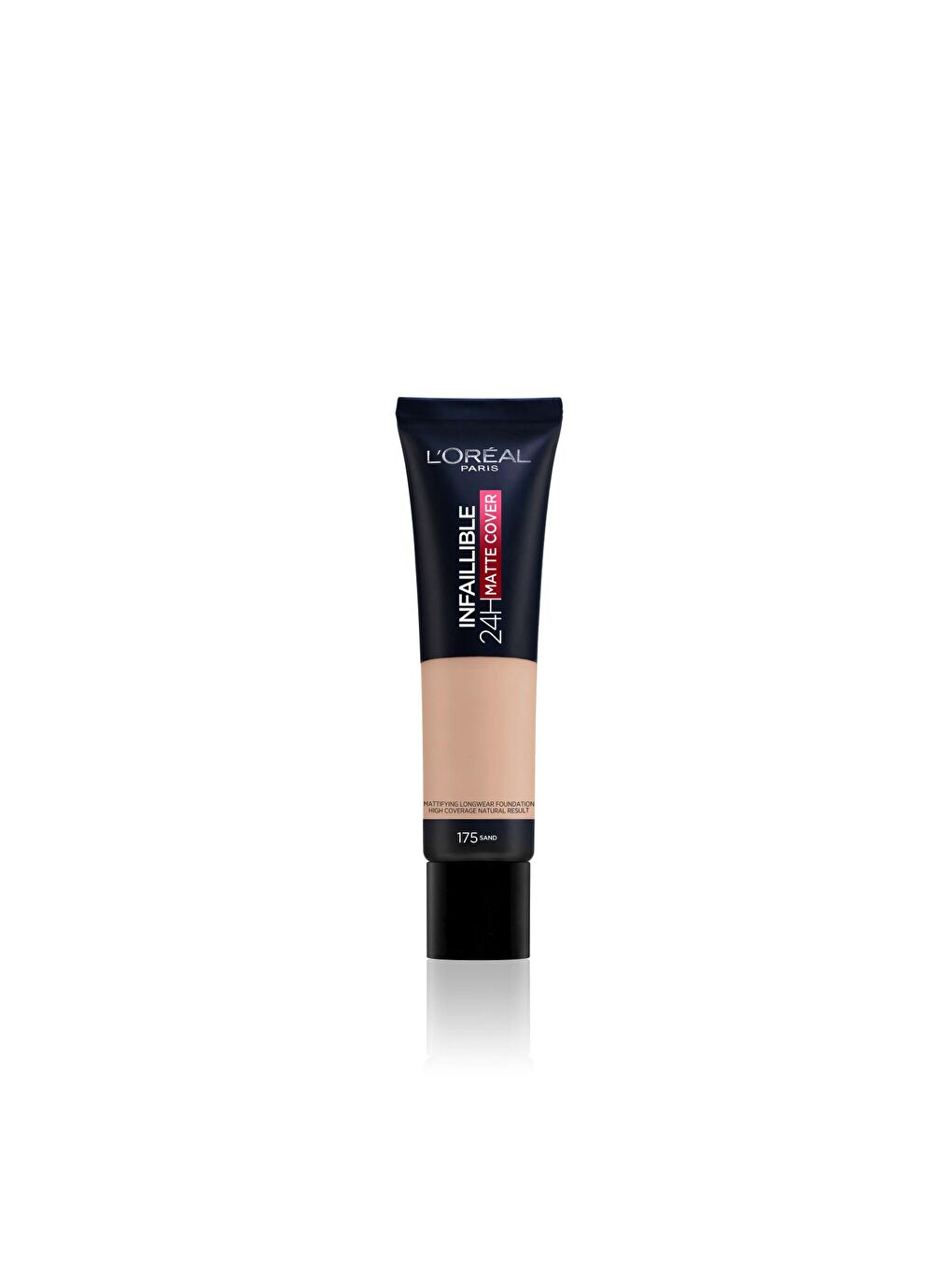 L'Oreal Paris Ten Rengi Infaillible 24H Matte Cover Yüksek Kapatıcı Fondöten (175 Sable/Sand)