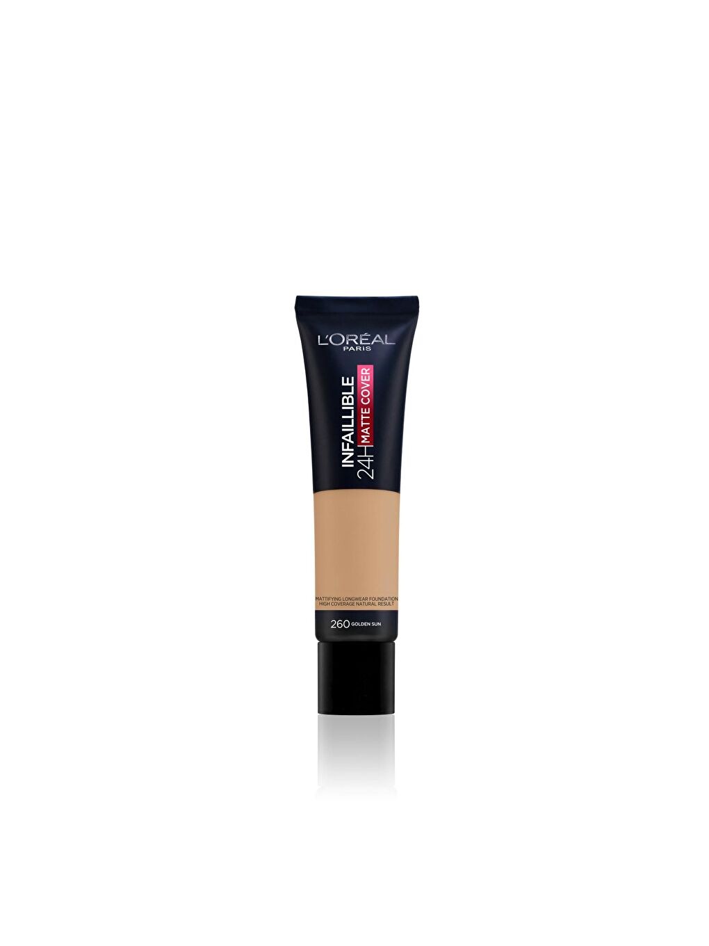 L'Oreal Paris Nude Infaillible 24H Matte Cover Yüksek Kapatıcı Fondöten (260 Golden Sun)