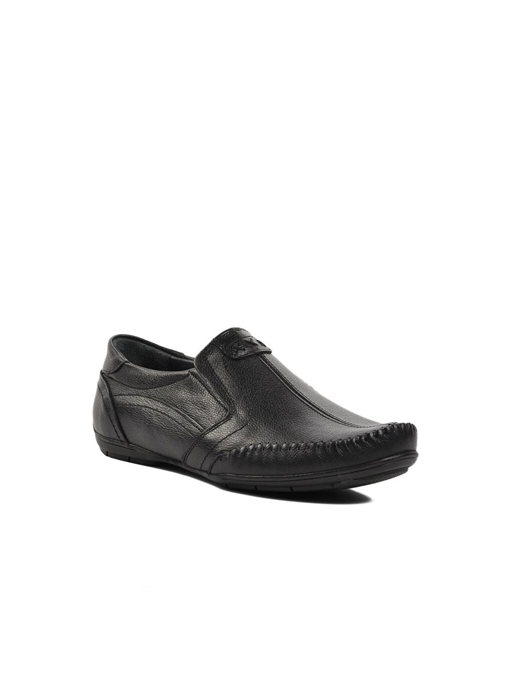 504 Siyah Hakiki Deri Erkek Günlük Ayakkabı-2