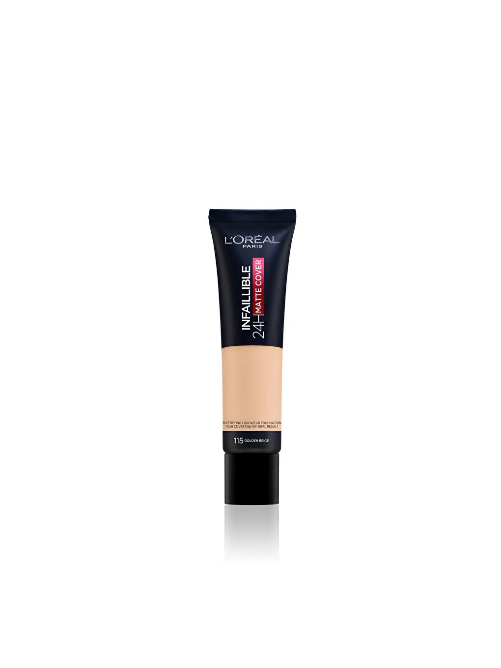 L'Oreal Paris Nude Infaillible 24H Matte Cover Yüksek Kapatıcı Fondöten (115 Golden Beige)