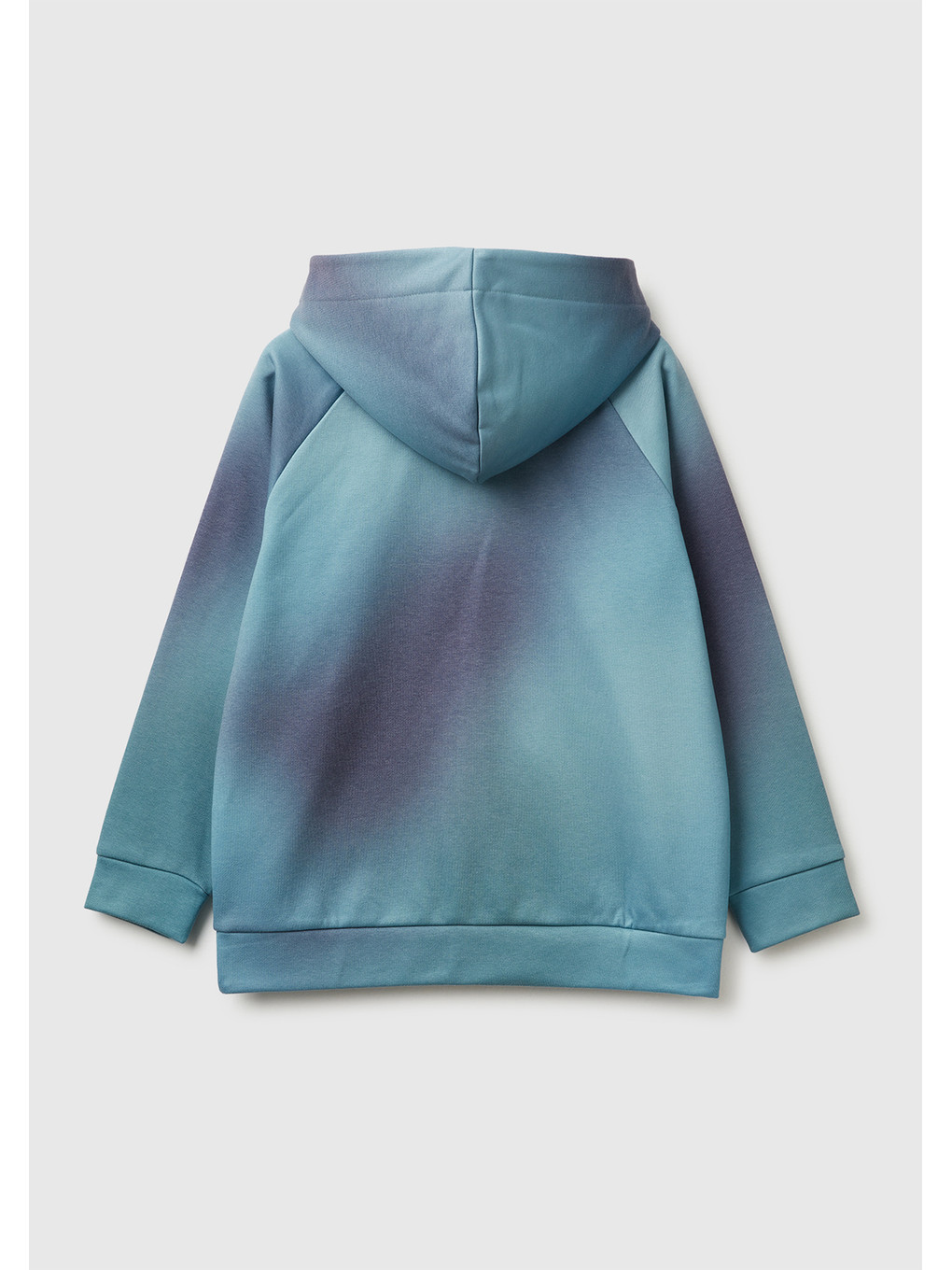 Erkek Çocuk Mavi-siyah Gölge Efektli Kişiselleştirilmiş Etiketli Sweatshirt-1