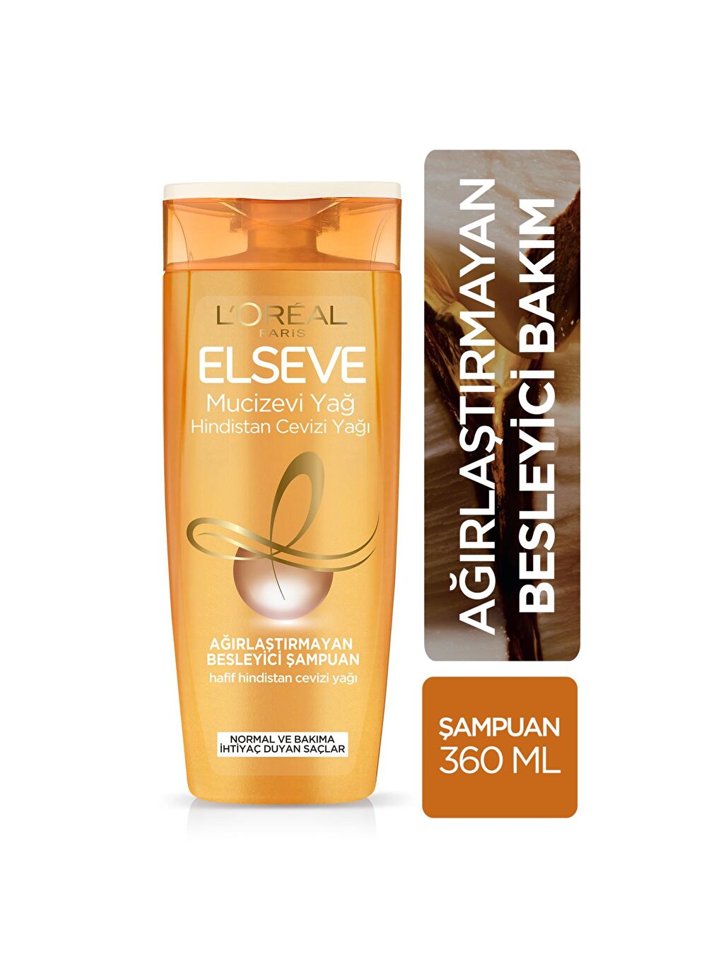 Mucizevi Hindistan Cevizi Yağı Ağırlaştırmayan Besleyici Şampuan (360 ml)