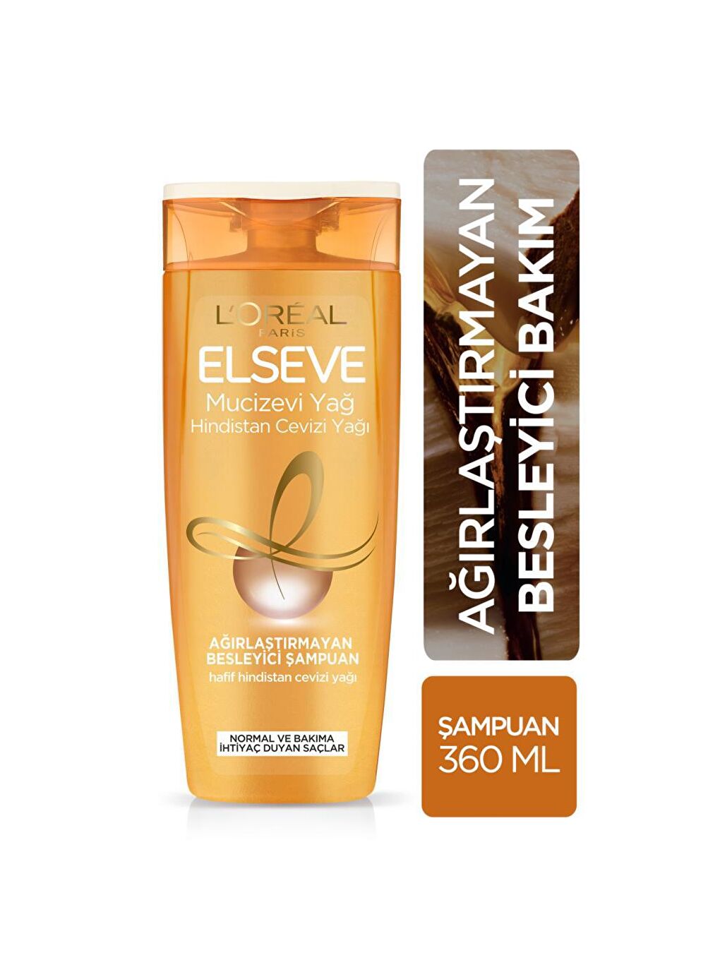 Mucizevi Hindistan Cevizi Yağı Ağırlaştırmayan Besleyici Şampuan (360 ml)-1