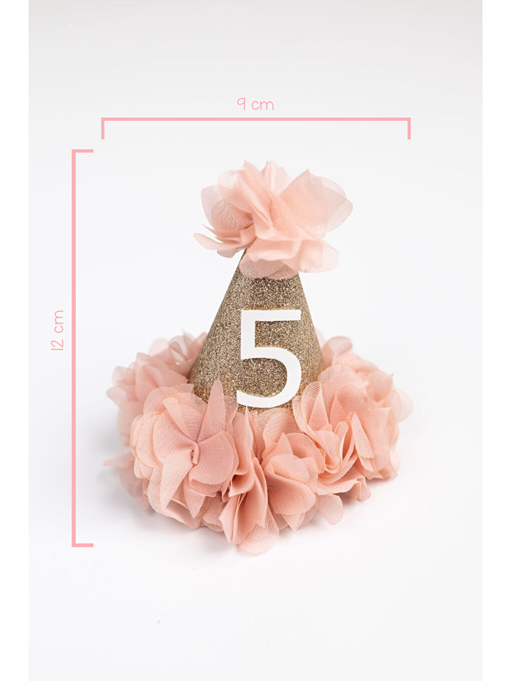 Pembe 5 Yaş Huni Doğum Günü Klips Toka-1