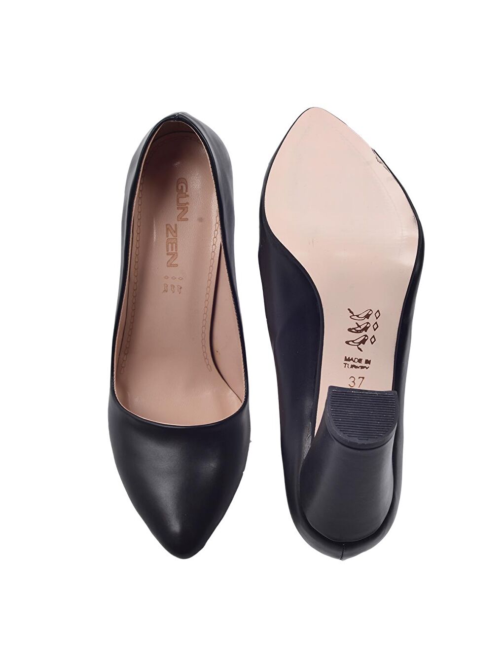 Siyah Cilt 8 Cm Topuklu Kadın Ayakkabı 137029-311-4