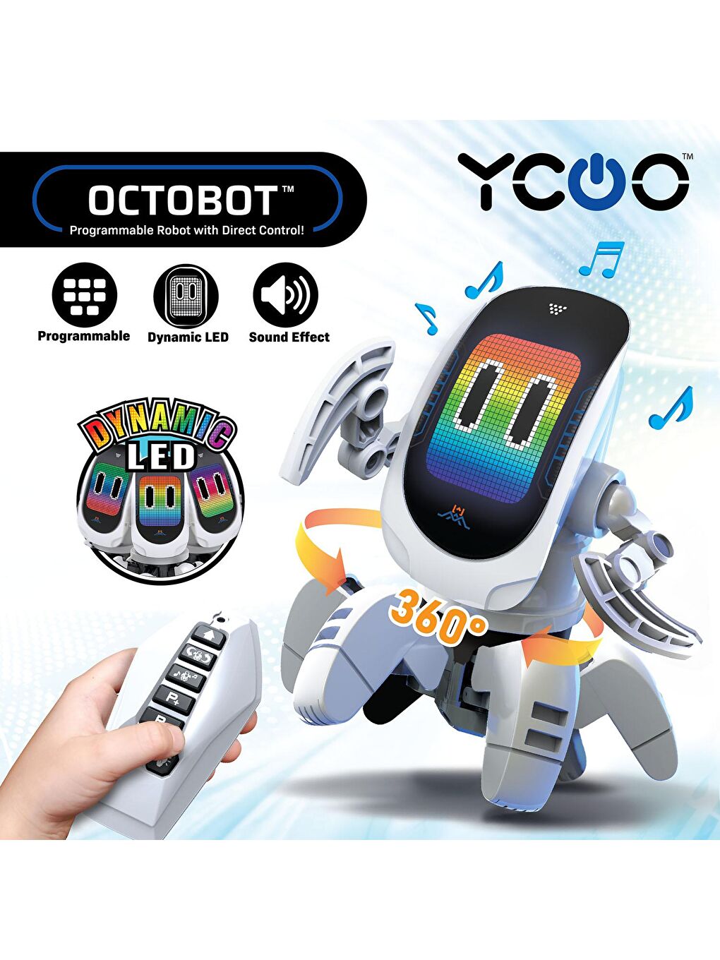 Silverlit Beyaz Octobot Programlanabilir Robot 88527 - 3