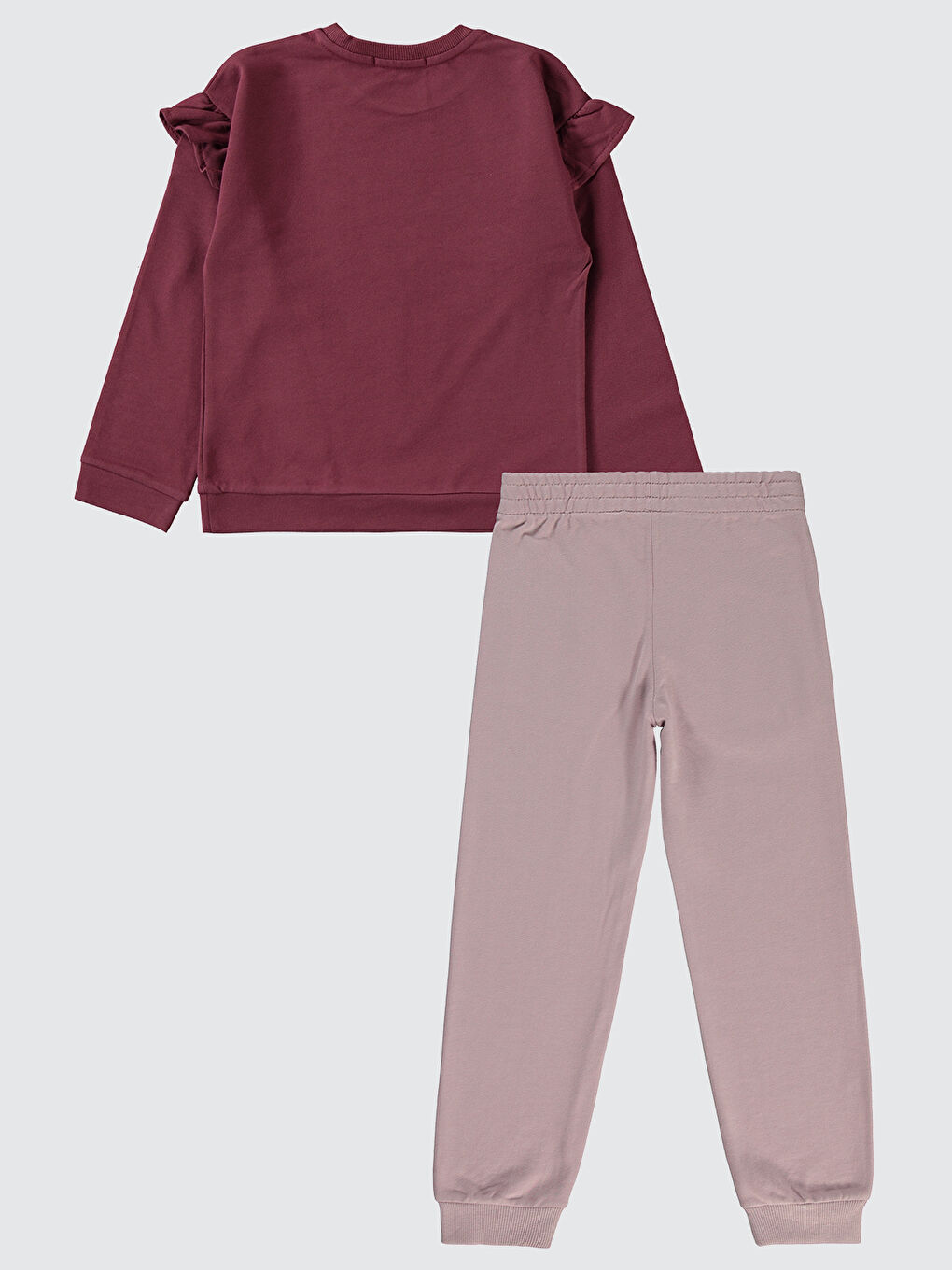 Girls Kız Çocuk Eşofman Takımı 6-9 Yaş Mürdüm-1