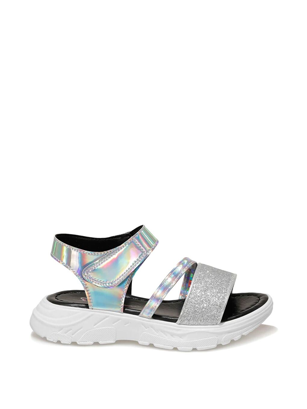 Gri YASI 1FX Gümüş Kız Çocuk Sandalet